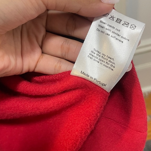 Palmes Men Vantaggio Hooded Sweatshirt 'Red' - Picture 9 of 11